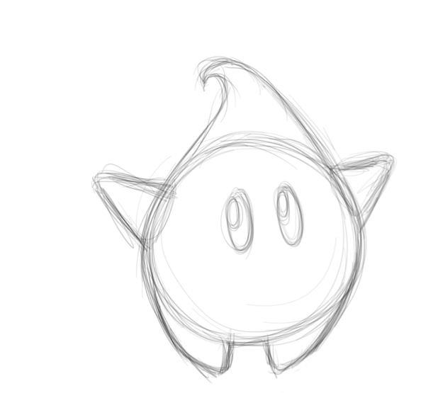 Dibuja una estrella de Mario Galaxy, paso 2