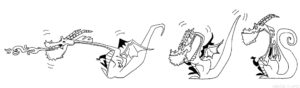 Dibujos de dragones a lapiz