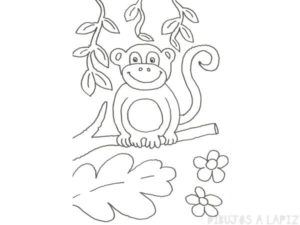 cara de mono dibujo