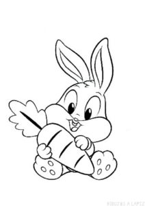 como dibujar un conejo facil para niños
