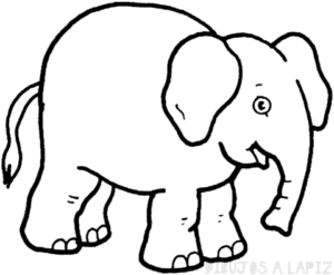 como dibujar un elefante facil para niños