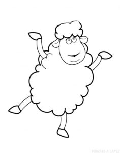 como dibujar una oveja facil