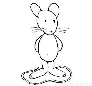 como dibujar una rata facil