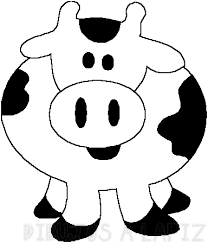 como dibujar una vaca facil para niños