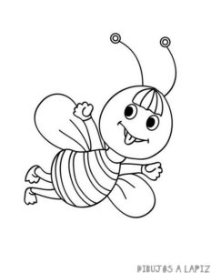 como se dibuja una abeja