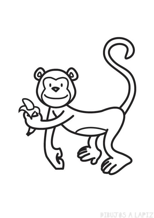  ᐈ Dibujos de Monos【TOP】Monos lindos y faciles