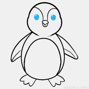 dibujos de pinguinos faciles