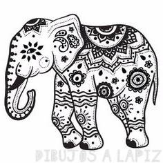 elefante para dibujar