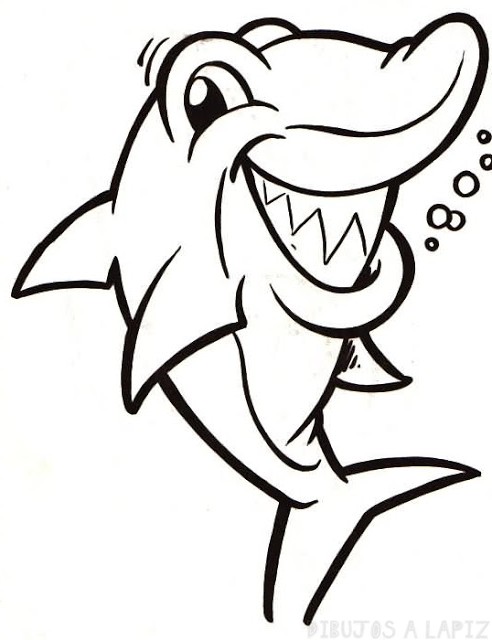 ᐈ Dibujos de Tiburones【TOP】Tiburones faciles de hacer