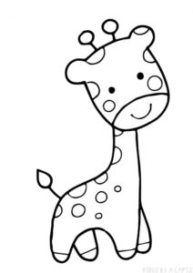 jirafa bebe dibujo