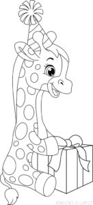jirafa en dibujos animados