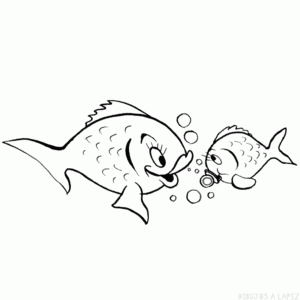 pez globo dibujo