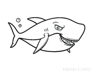 tiburones animados para niños