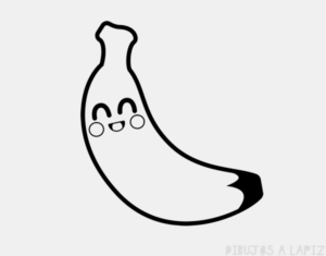 banana en dibujo