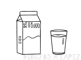 dibujos para colorear de leche