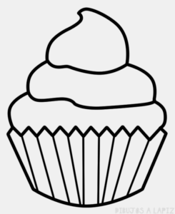 imagenes de cupcakes para dibujar