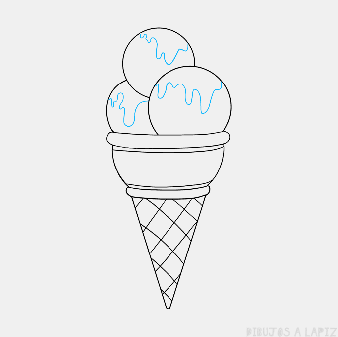  ᐈ Dibujos de Helados【TOP】Un lindo helado animado