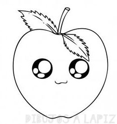 ᐈ Dibujos de Manzanas【TOP 30】Animadas para colorear