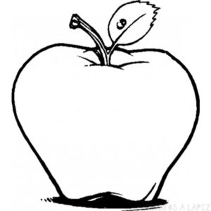 manzana para dibujar