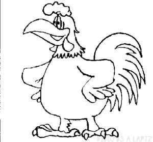 pollo dibujo infantil
