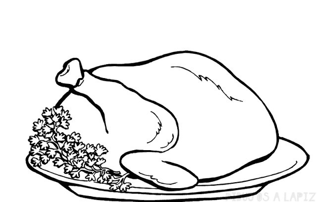 pollo rostizado dibujo
