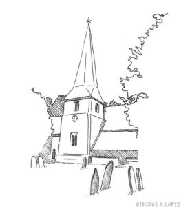 como dibujar iglesias