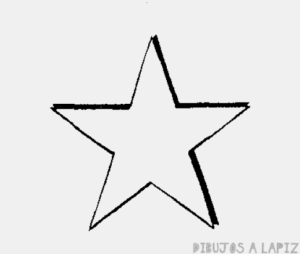 como dibujar una estrella de 5 puntas