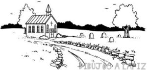 iglesia para dibujar