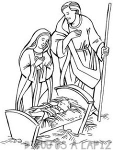 nacimiento de jesus para dibujar