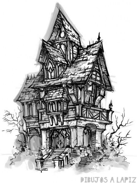 ᐈ Dibujos de Casas embrujadas【+30】Para decorar tu casa