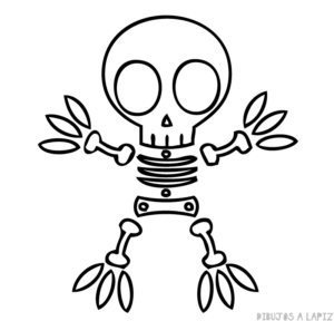 esqueleto halloween para imprimir