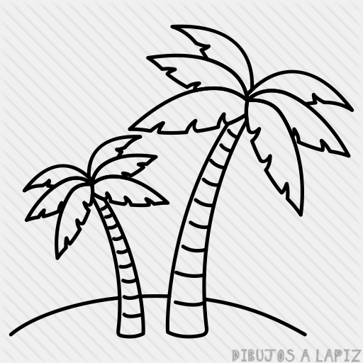 🥇 Dibujos de palmeras【+30】Fáciles y Gratis