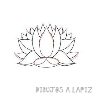imagenes de flor de loto para dibujar