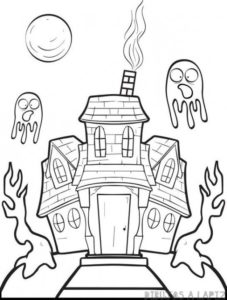 la casa embrujada dibujos animados