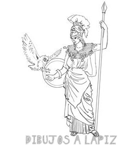 atenea diosa griega para dibujar
