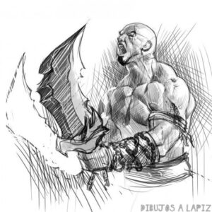 como dibujar a kratos