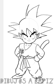 ???? Dibujos de Goku【+35】Fáciles y a lapiz