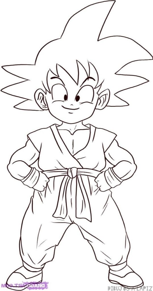 🥇 Dibujos de Goku【+35】Fáciles y a lapiz
