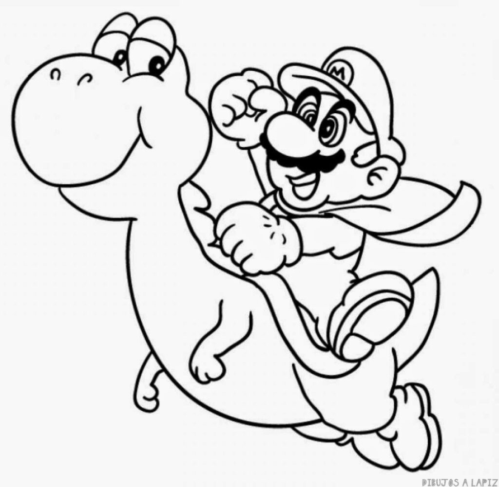 🥇 Dibujos de Mario Bros【+35】Fáciles y a lapiz