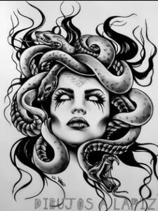 dibujos de medusa mitologia