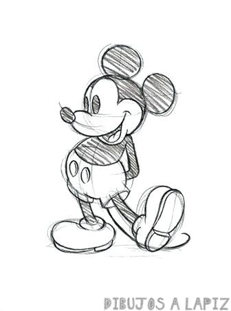 Dibujos de Mickey Mouse【+35】Fáciles y lapiz
