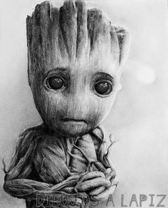 🥇 Dibujos de Groot【+35】Fáciles y a lapiz