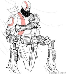 imagenes de kratos para dibujar